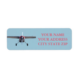 Prop Flygplan Returadress Etikett