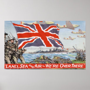 Propaganda för vintage WW2 Poster