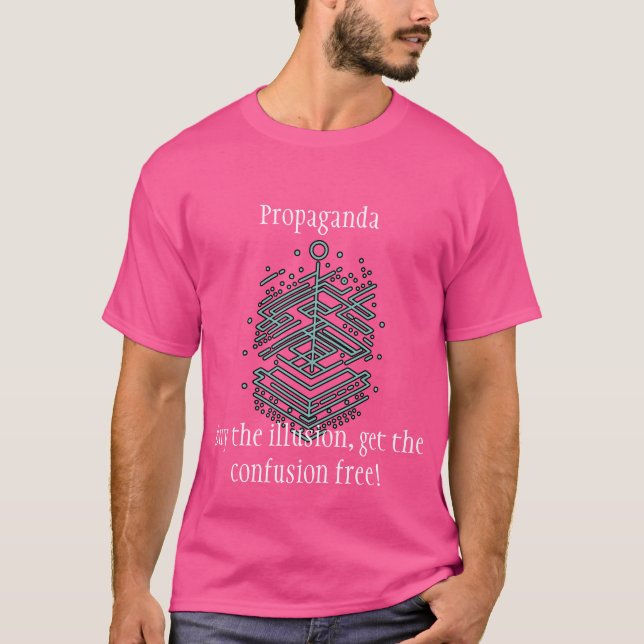 Propaganda, köp illusionen t shirt (Framsida)