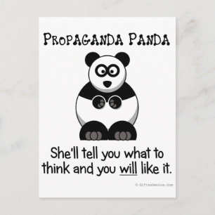Propaganda Panda kommer att informera dig om vad s Vykort