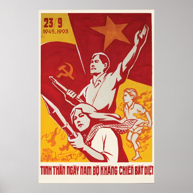 Propaganda Poster Vietnam war In memory of the (Framsidan)