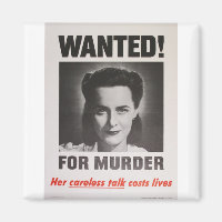 Propaganda Poster WWII "Wanted for Murder"