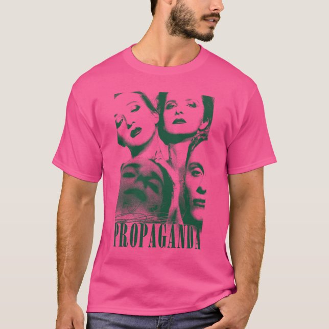 Propaganda Retro Stil Original Fläkt Design T Shirt (Framsida)