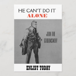 Propaganda ThBäste Groomsman Inbjudan