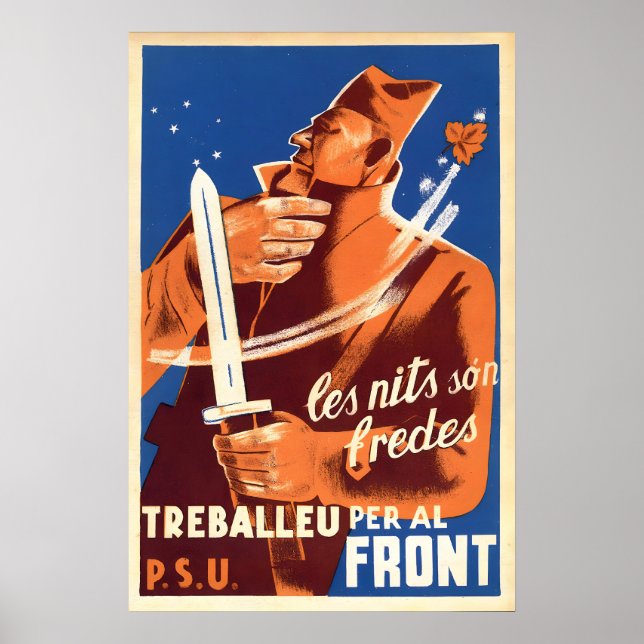 Propagandaaffisch för det spanska inbördeskriget A Poster (Framsidan)
