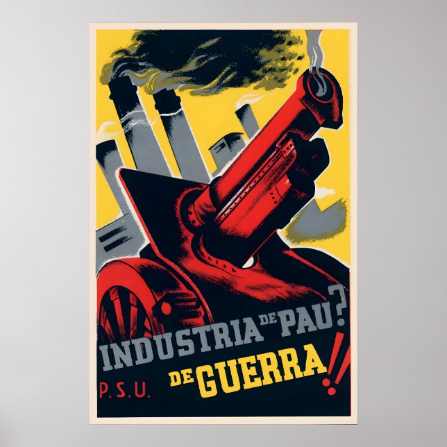 Propagandaaffisch för spanska inbördeskriget Fred  Poster (Framsidan)