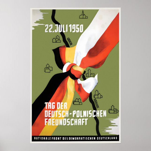 Propagandaposter Östtyskland Dag för den Poster (Framsidan)