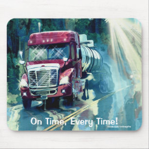 Propan Delivery Lastbil Transport Art Mousepad Musmatta