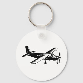propeller flygplan-flygplan för flygflygning nyckelring