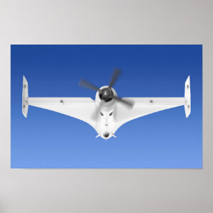 Propeller militär övervakningsdron poster