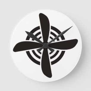 Propeller Rund Klocka
