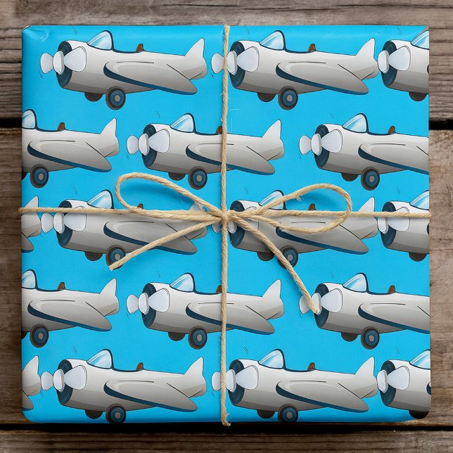 Propellerflygplan Presentpapper (Skapare uppladdad)