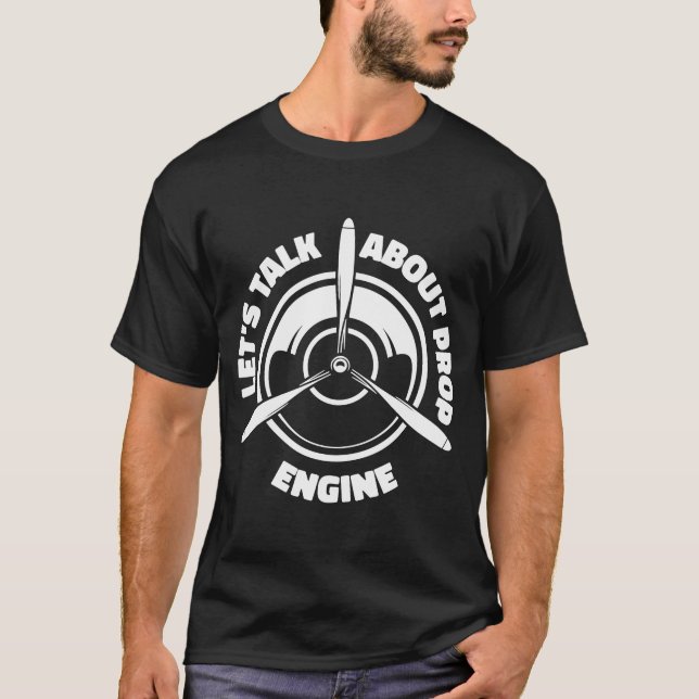 Propellertekniker  Flygplansmekaniker T Shirt (Framsida)