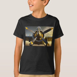 Propellrar från Spitfire WWII-kombattant flygplan T Shirt