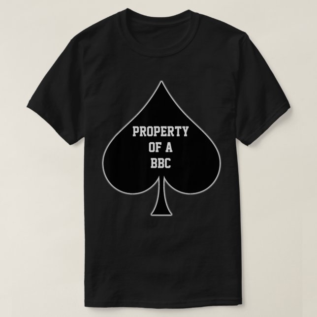 Property Of A BBC Queen Of Spades  T Shirt (Design framsida)