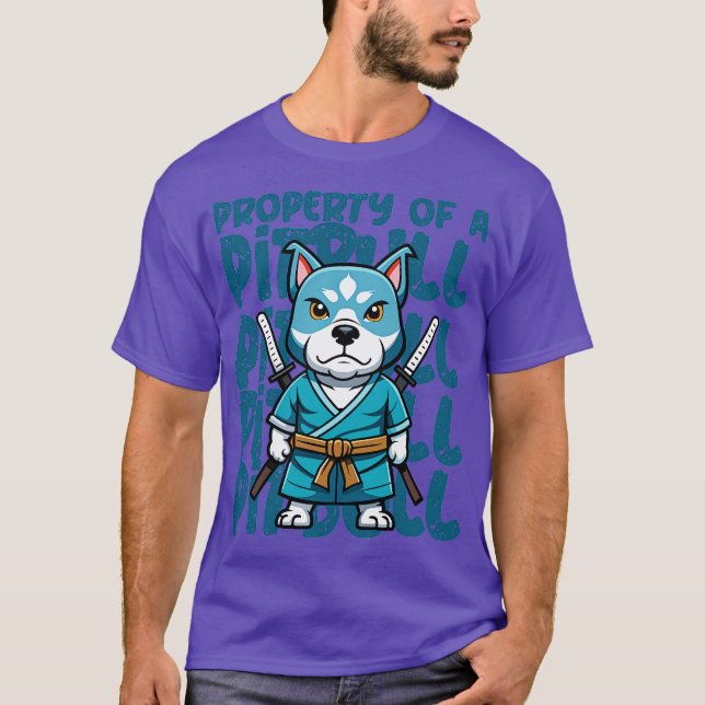 Property Of A Pitbull T Shirt (Framsida)