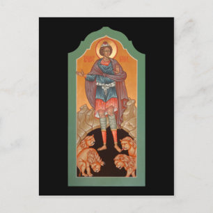 Prophet Daniel i Lejon Den Prayer Card Vykort