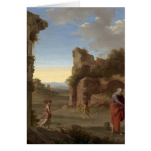 Prophet Elijah och Zarephath Hälsningskort