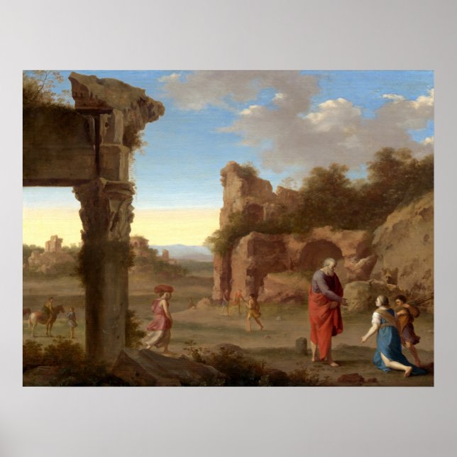 Prophet Elijah - van Poelenburch Fine Art Poster (Framsidan)