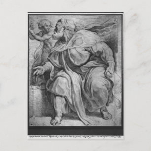 Prophet Ezekiel, efter Michangelo Buonarroti Vykort