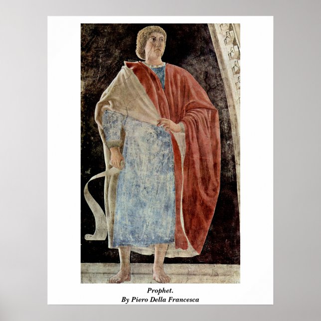 Prophet. från Piero Della Francesca Poster (Framsidan)