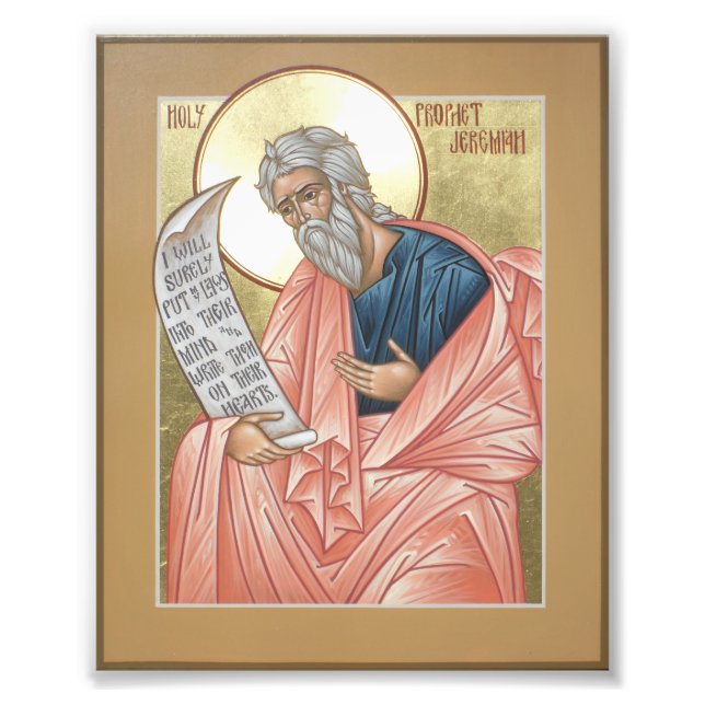 Prophet Jeremiah Icon Skriv ut Fototryck (Framsidan)