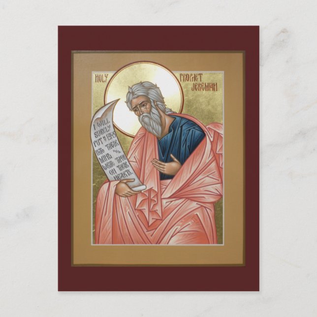 Prophet Jeremiah Prayer-kort Vykort (Framsida)
