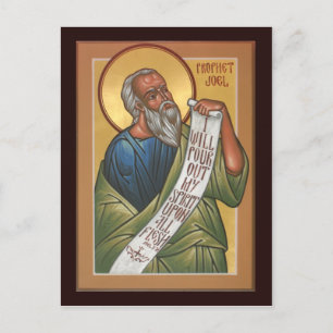 Prophet Joel Prayer Card Vykort
