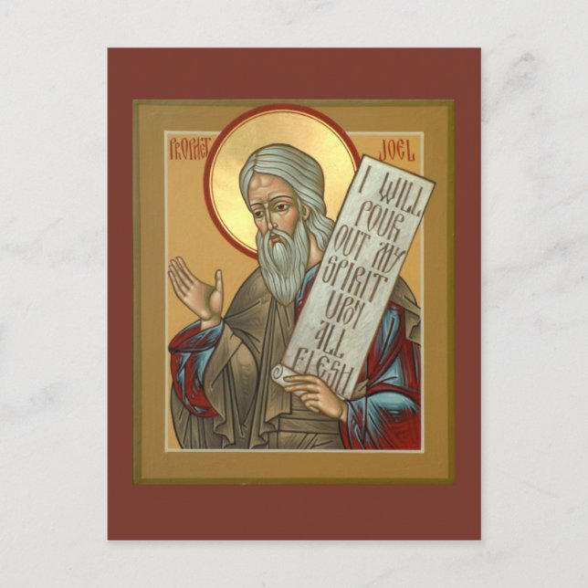 Prophet Joel Prayer Card Vykort (Framsida)