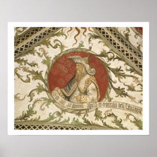 Prophet Micah, från Loggia d'Annunciazione Poster