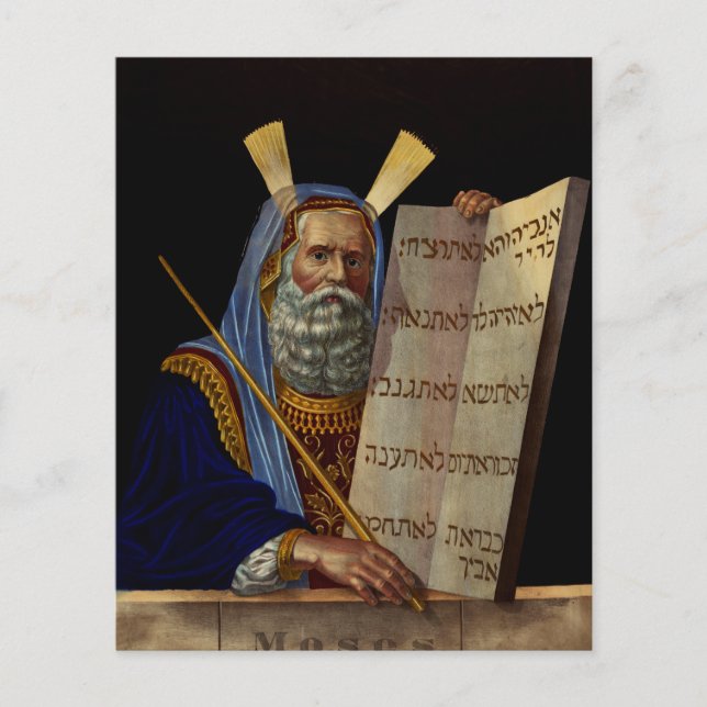 Prophet Moses med lagens tabletter (Framsida)