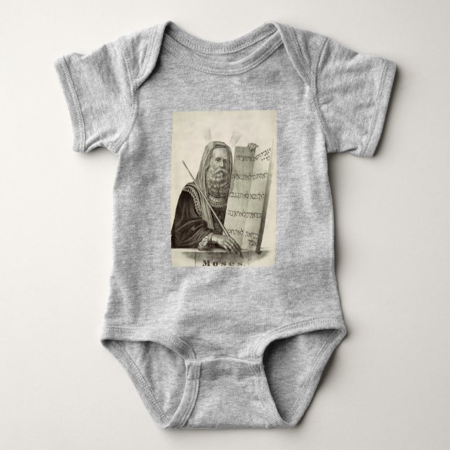 Prophet Moses med lagens tabletter T Shirt (Framsida)
