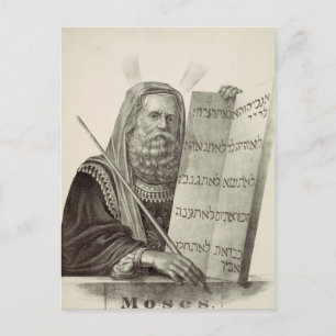 Prophet Moses med lagens tabletter Vykort