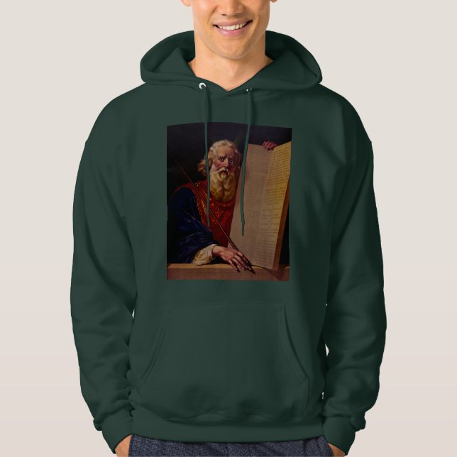 Prophet Moses on Mount Sinai – High-Fidelity Epic  Hoodie (Framsida)