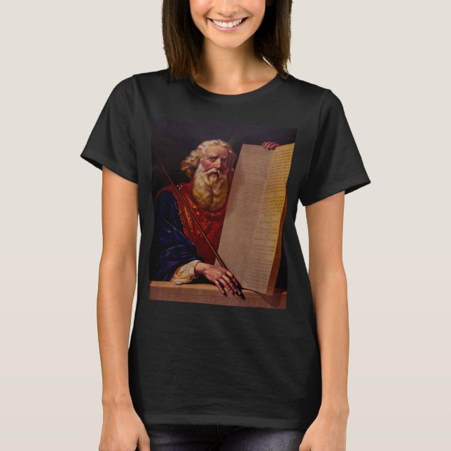 Prophet Moses on Mount Sinai – High-Fidelity Epic  T Shirt (Framsida)