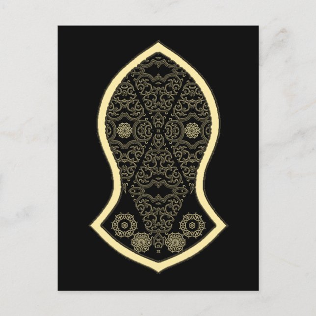 Prophetens sandal (Golden) Vykort (Framsida)