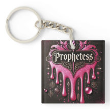 "Prophetess", "Acrylic Keychain: Clear Identity,