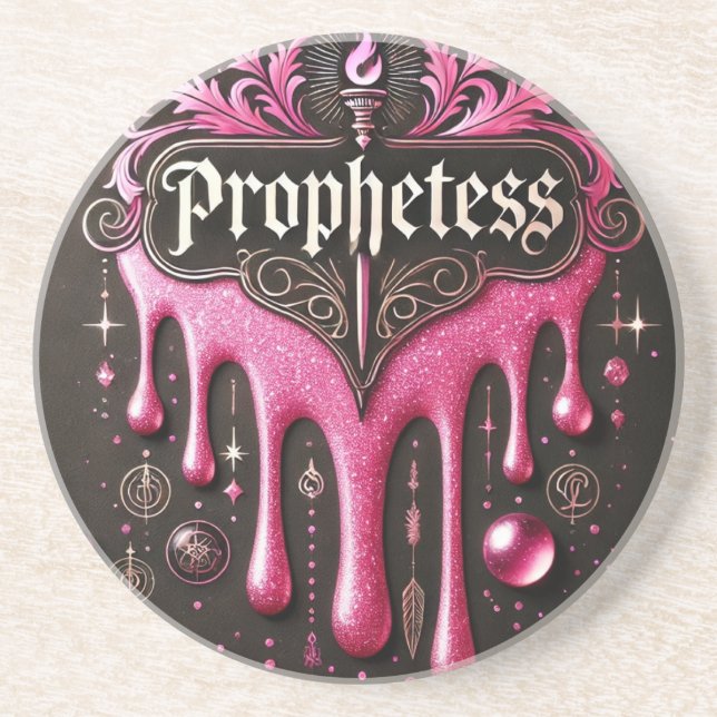 Prophetessens runda sandsten Underlägg: djärv prot Underlägg (Framsidan)