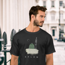 Prophets moské T-Shirt: Elegant Salam och Masjid
