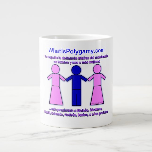 Prophets Polygamy Mugg spanska Jumbo Mugg (Framsidan)