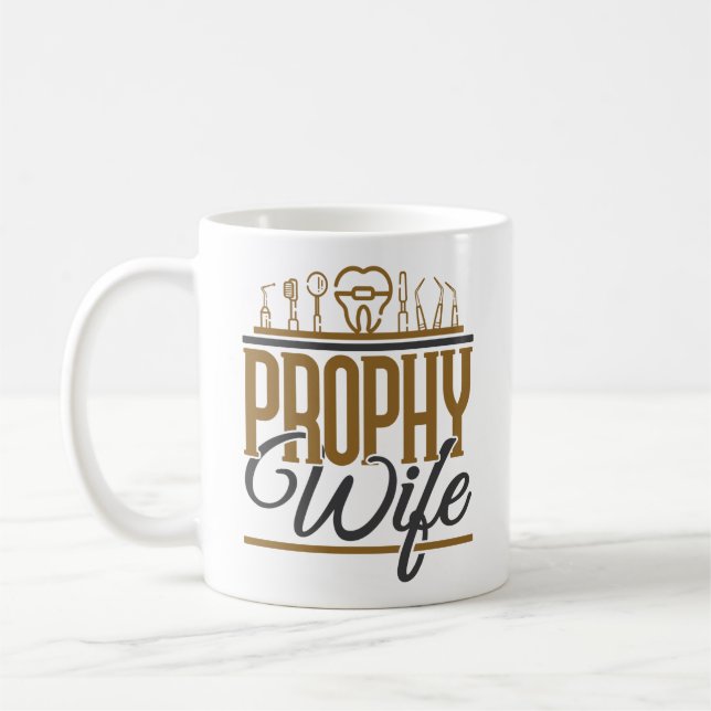 Prophy Maka Dental Hygienist Hygiene RDH Kaffemugg (Vänster)