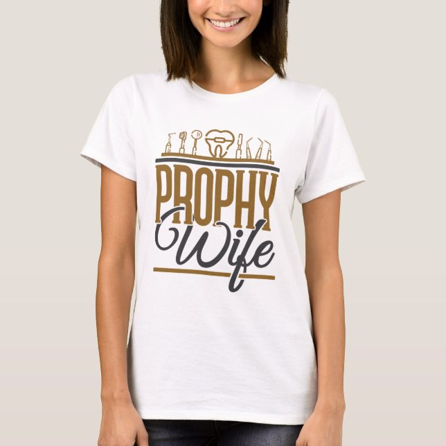 Prophy Maka Dental Hygienist Hygiene RDH T Shirt (Framsida)