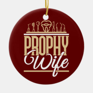 Prophy Maka Dentist Dental Hygienist Women Julgransprydnad Keramik