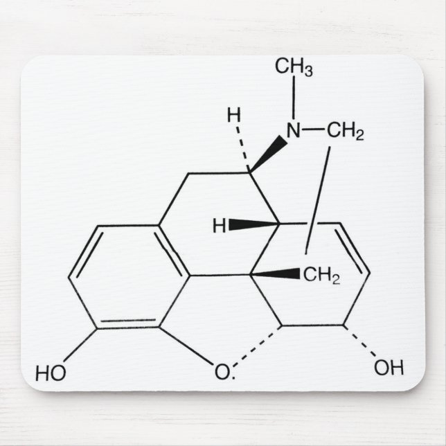 Propofol molekyl Mousepad Musmatta (Framsidan)