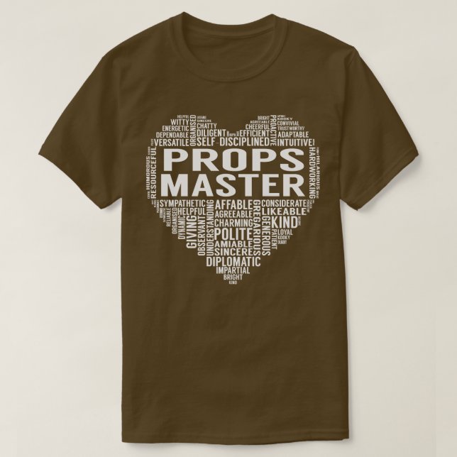 Props Master Heart T Shirt (Design framsida)