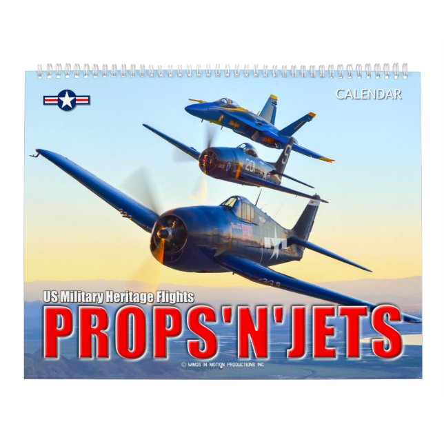 PROPS'N'JET - USA:s militära kulturarvslaster Kalender (Omslag)