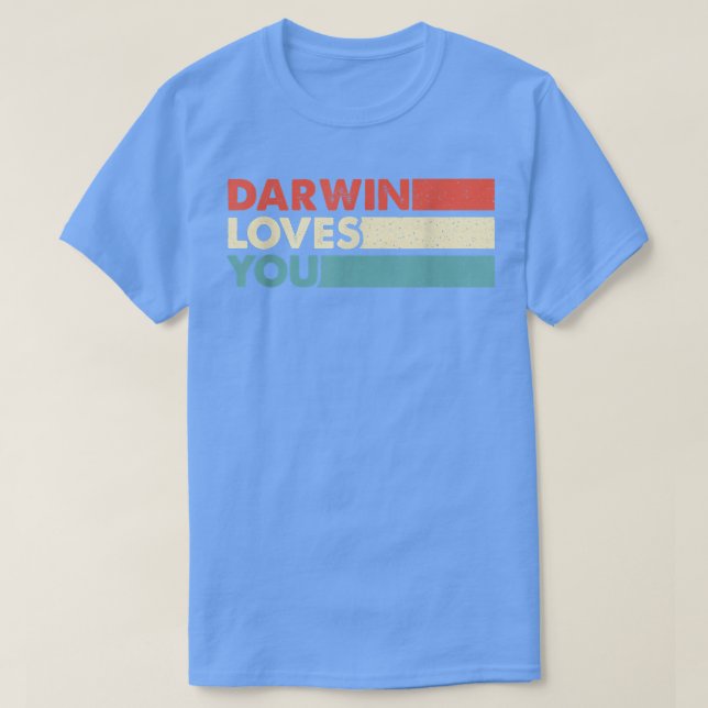 Proscience Atheist-anhängare till Darwin 1717 T Shirt (Design framsida)