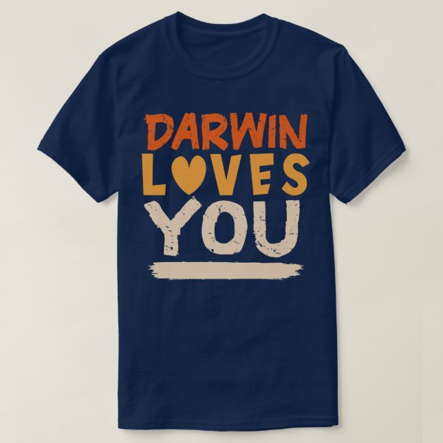 Proscience Atheist för anhängare av Darwin Premiu T Shirt (Design framsida)