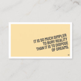 PROSE-Affärskort av minimalistisk karaktär Visitkort