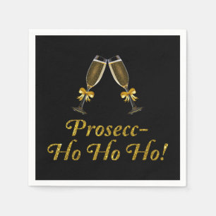 Prosecc-Ho Ho Ho! Finny Prosecco-jul Party Pappersservett